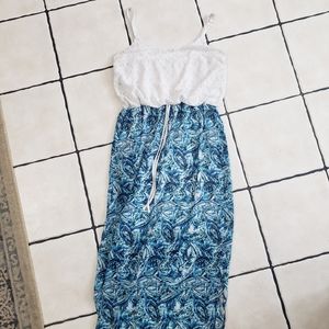 Faded Glory Floral Maxi Dress, Size XL